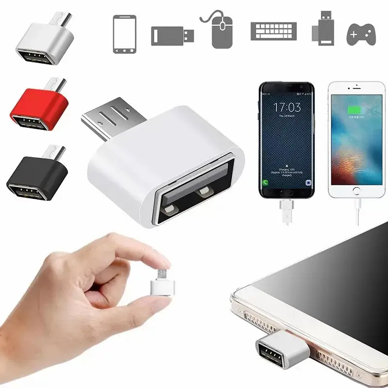 Mini OTG Adapter USB Micro OTG USB Converter For Android Tablet Mobile