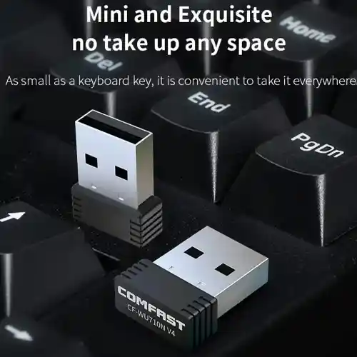150Mbps COMFAST Network Card Mini USB WiFi Adapter External Wireless LAN Ethernet Receiver Dongle PC Computer (2)
