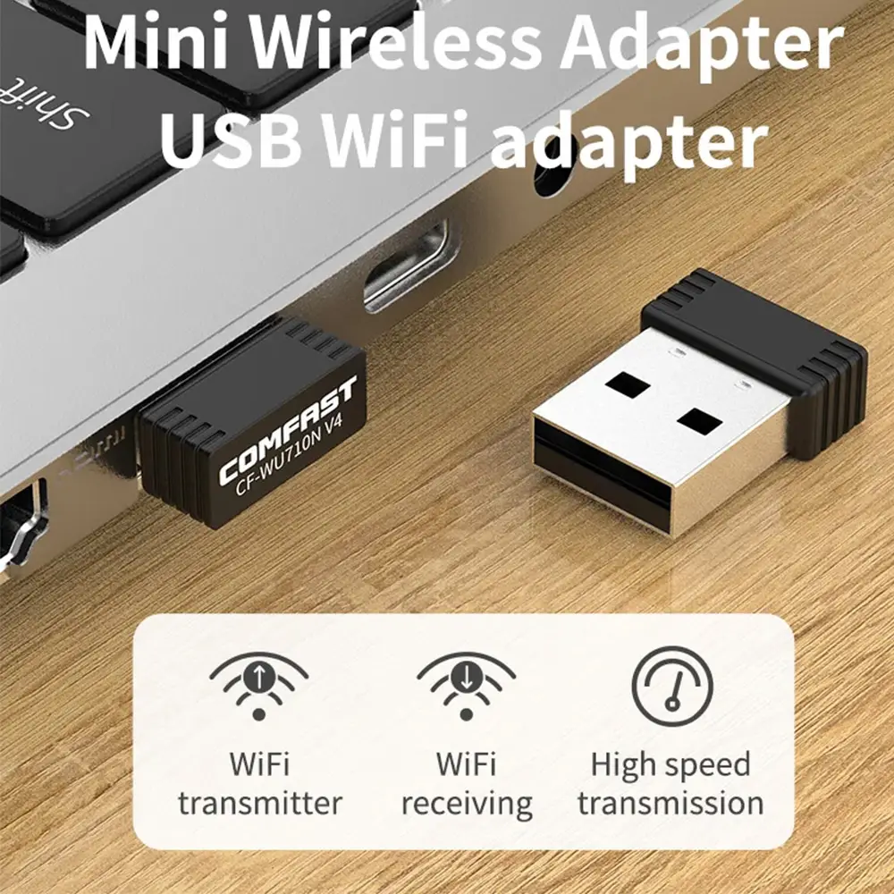 150Mbps COMFAST Network Card Mini USB WiFi Adapter External Wireless LAN Ethernet Receiver Dongle PC Computer (6)