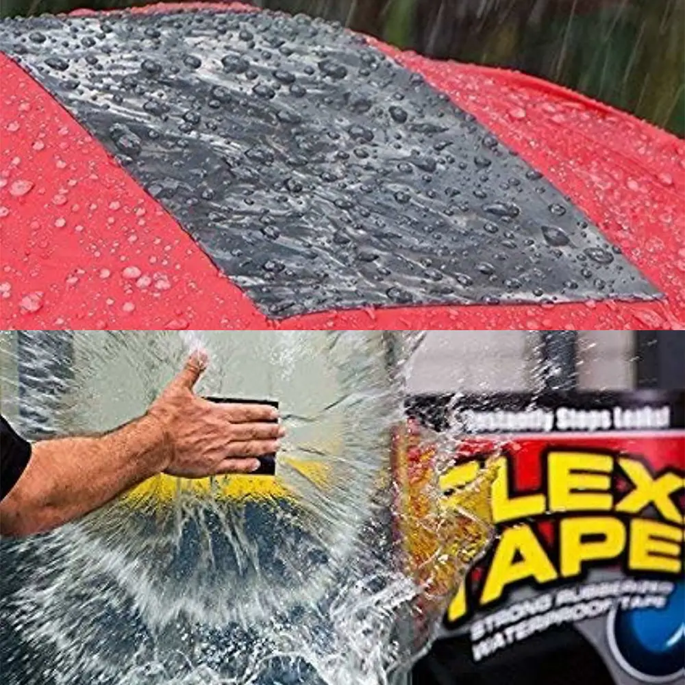 Flex Tape Pipe Repairing Leaking Seal SUPER Strong Waterproof Rubberized Tight Grip (4)
