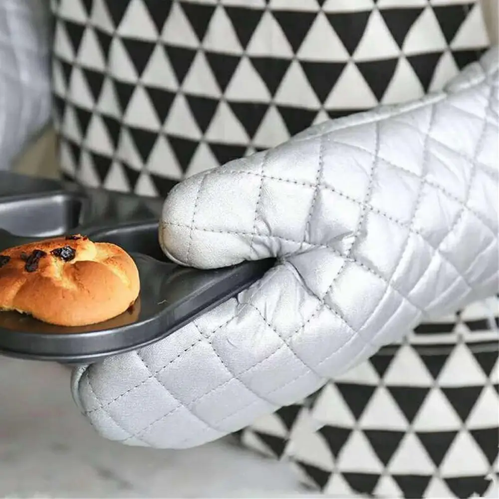 Heat Proof Mitten Oven Resistant Gloves Cooking Pot Holder (6)