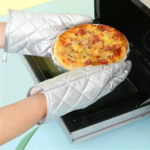Heat Proof Mitten Oven Resistant Gloves Cooking Pot Holder (3)