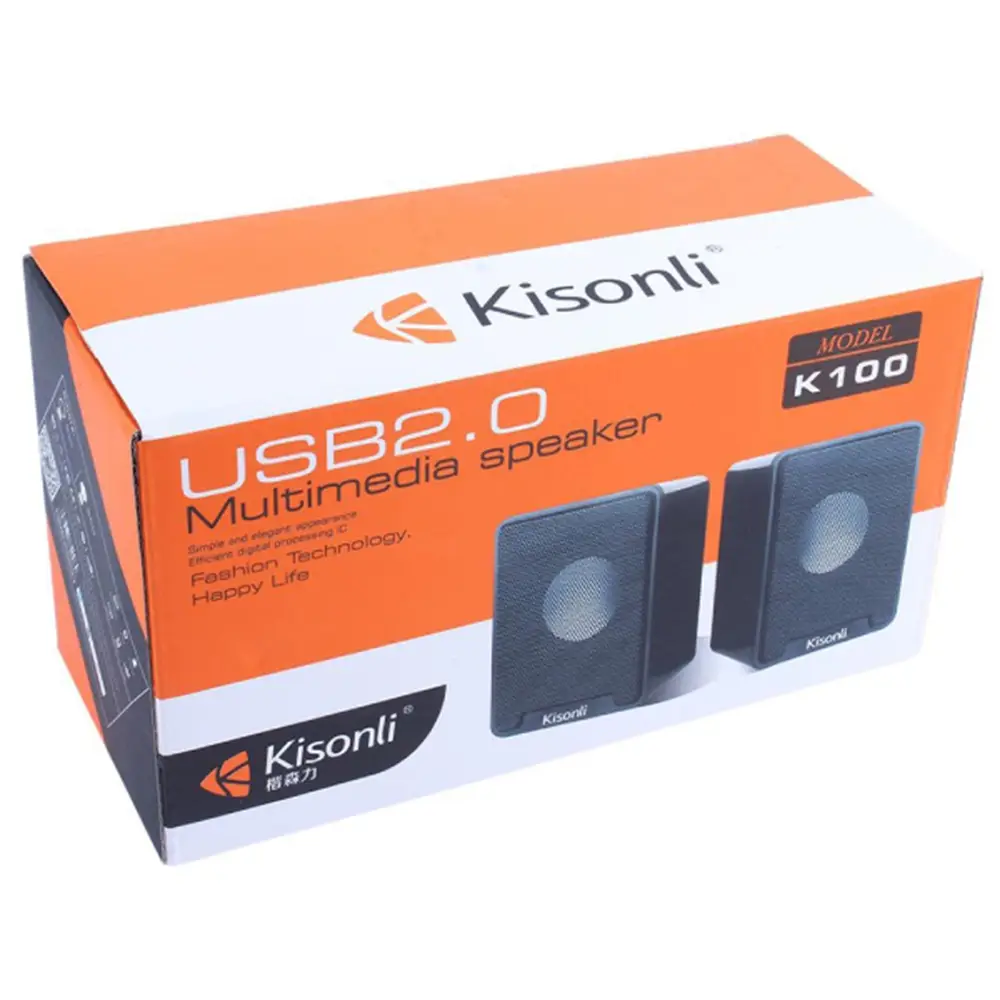 Kisonli K100 Multimedia Speaker High Quality Sound & Bass (2)