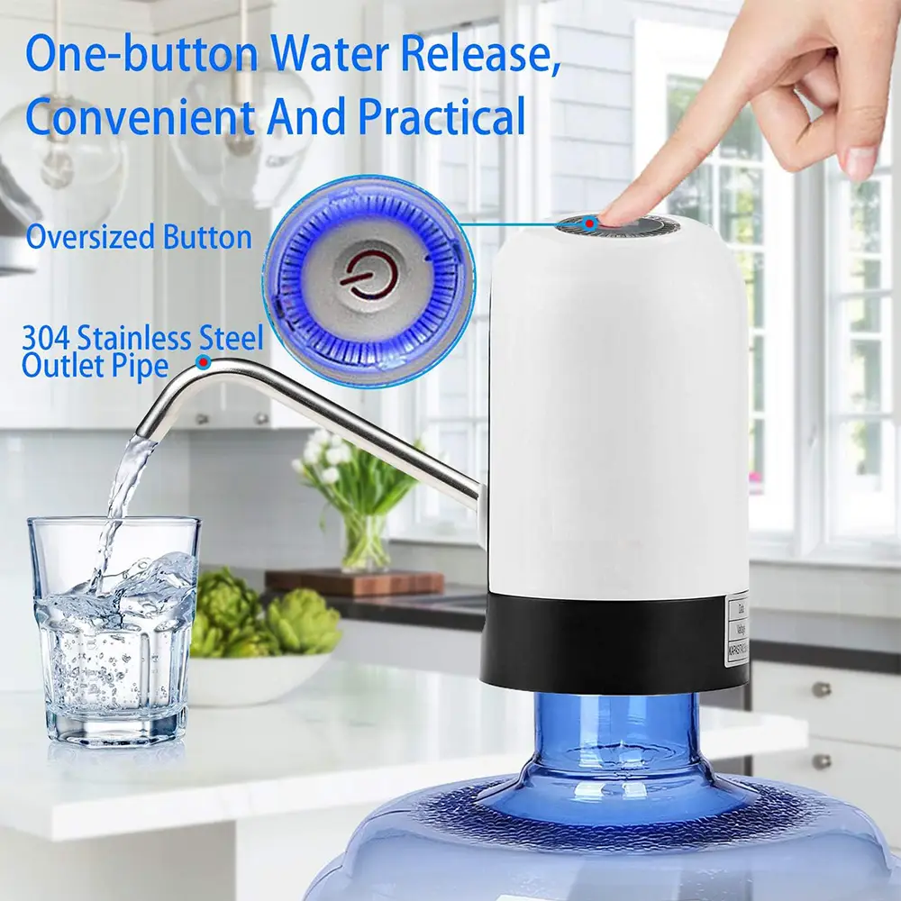 Portable Rechargeable Electric Automatic Pump Water Dispenser USB Charging (6)