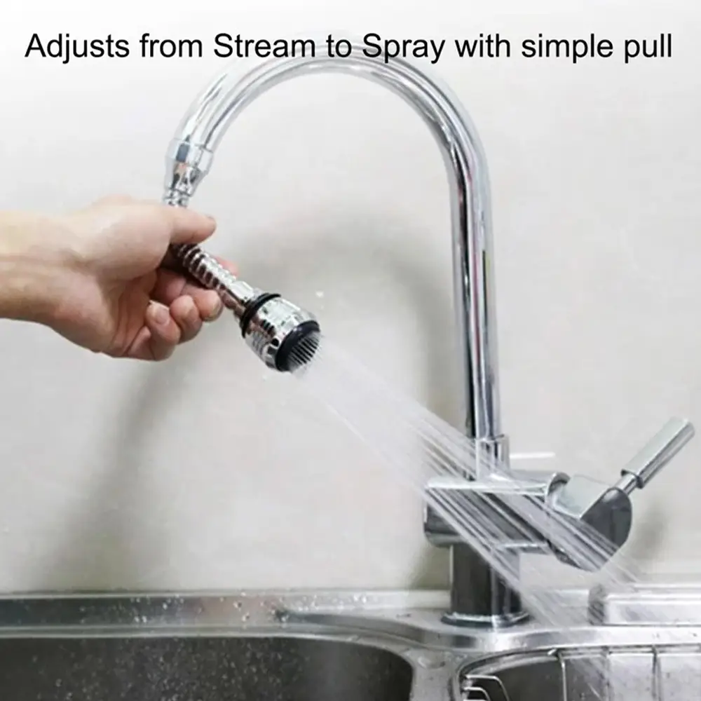 Stainless Steel 360 Degree Rotatable Water Saving Faucet Tap Water Faucet Bubbler Aerator (7)
