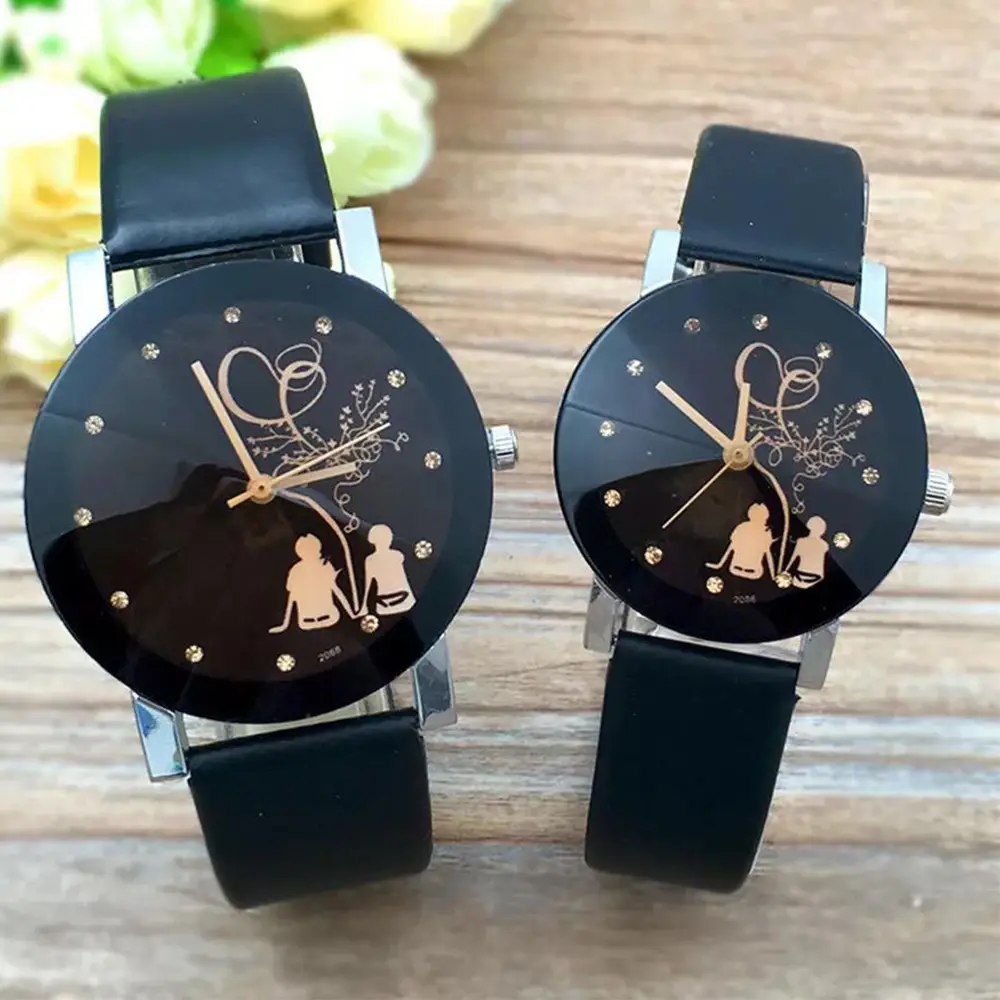 Lovely Couple Black Couple Watch (2)