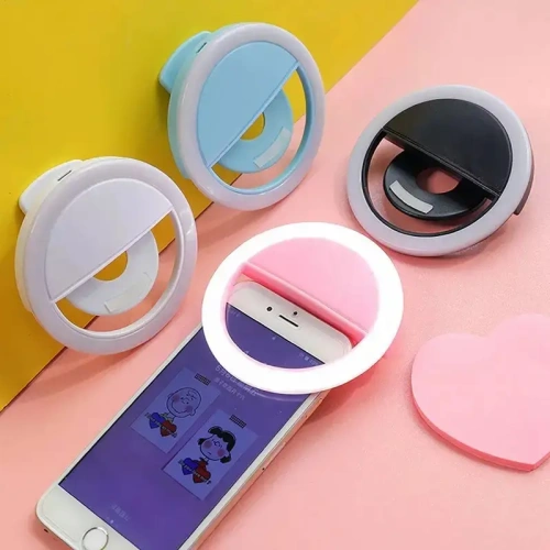 Universal Rechargeable Selfie Ring Light Clip-on Fill Light Mobile Phone LED Lamp (1)