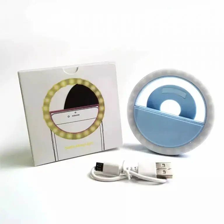 Universal Rechargeable Selfie Ring Light Clip-on Fill Light Mobile Phone LED Lamp (3)