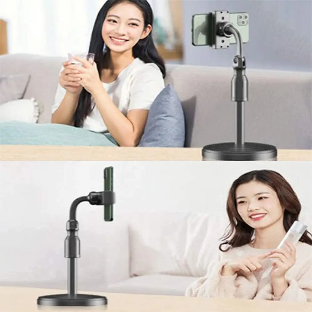 Universal Stand Broadcasting & Recording Mobile Phone Stand Microphone Smartphone Holder (4)