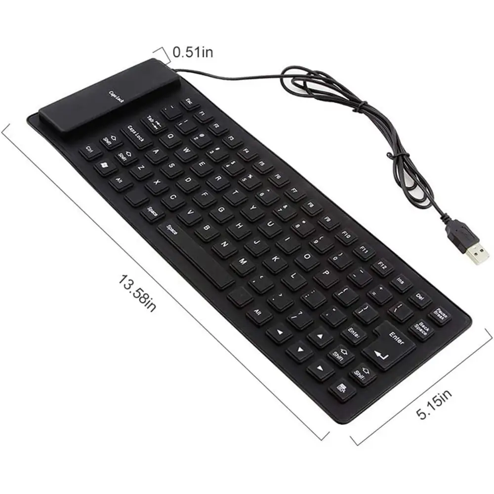 USB Flexible Silicone Keyboard Dust and Water Proof (2)
