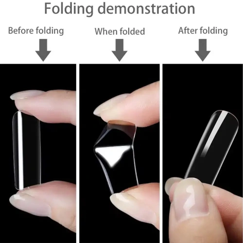 100 Pcs Transparent Fake Nails False Nails Tips Artificial Nails (2)