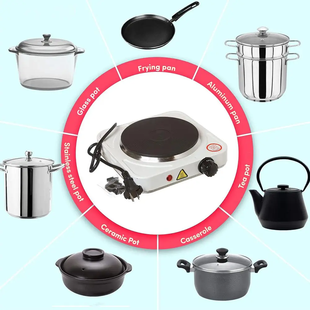 Electric Hot Plate Single Burner 1500W Electric Cooker (6)