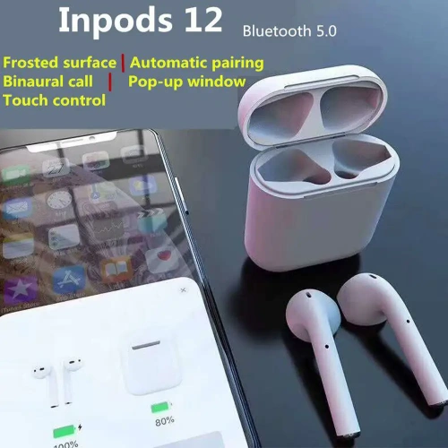 Inpods 12 Wireless Bluetooth Headset Bluetooth 5.0 with Touch Sensitive and High Quality Stereo (5)