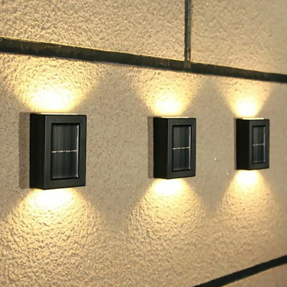 Solar Wall Light Waterproof Up And Down Glow Wall Light Solar Powered Lights Porch Light