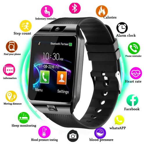 DZ09 Smartwatch Touch Screen Smart Watch with Camera SIM & SD Card Slot Wrist Smart Phone Watch