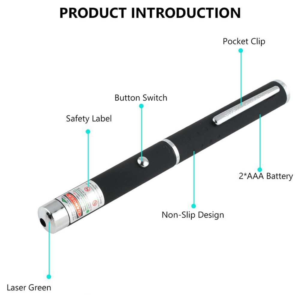 Green Laster Pointer 5MW Green Laser Pen LED projecter Pointer Beam Laserpointer Military Laster for Teaching Meeting (28)
