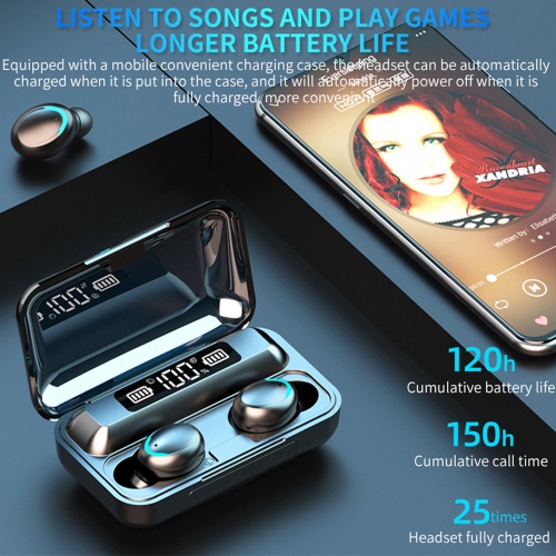 HIFI Stereo Bass F9-5 True Wireless TWS Earbuds Bluetooth 5.0 F9 Ear (10)