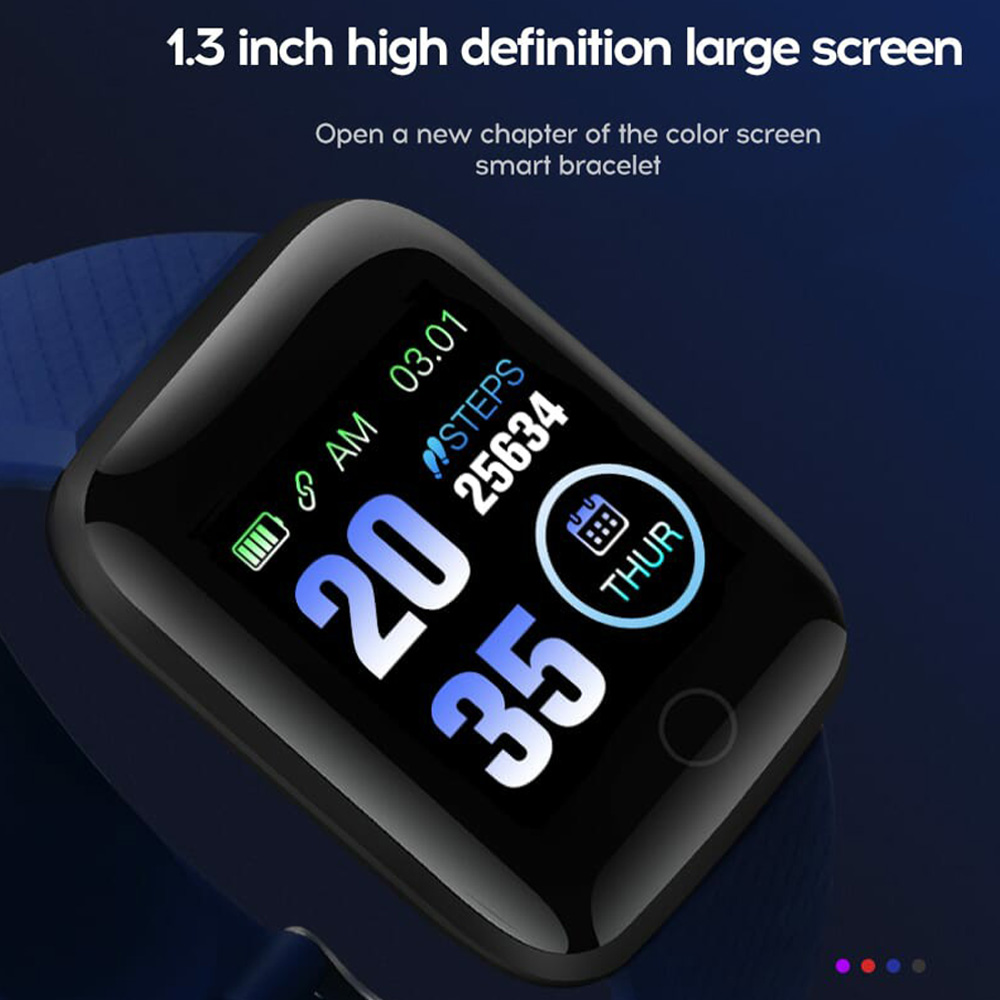 116 Plus Smart Watch Heart Rate Blood Pressure Monitoring Pedometer Health Smartwatch (8)