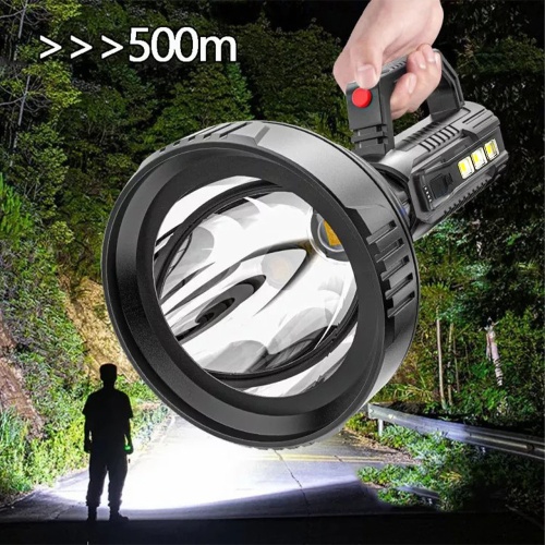 CX-8809 Superbright Powerful LED Multifunctional Searchlight 4 Modes Torch with COB Light
