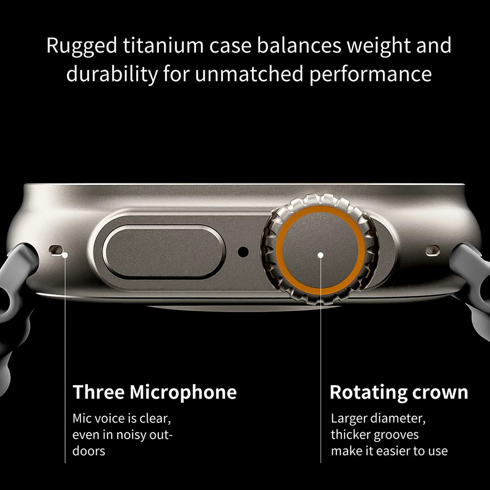 GS8 Ultra Smartwatch Full Touch Screen Waterproof Wireless Charging Smart Watch (2)