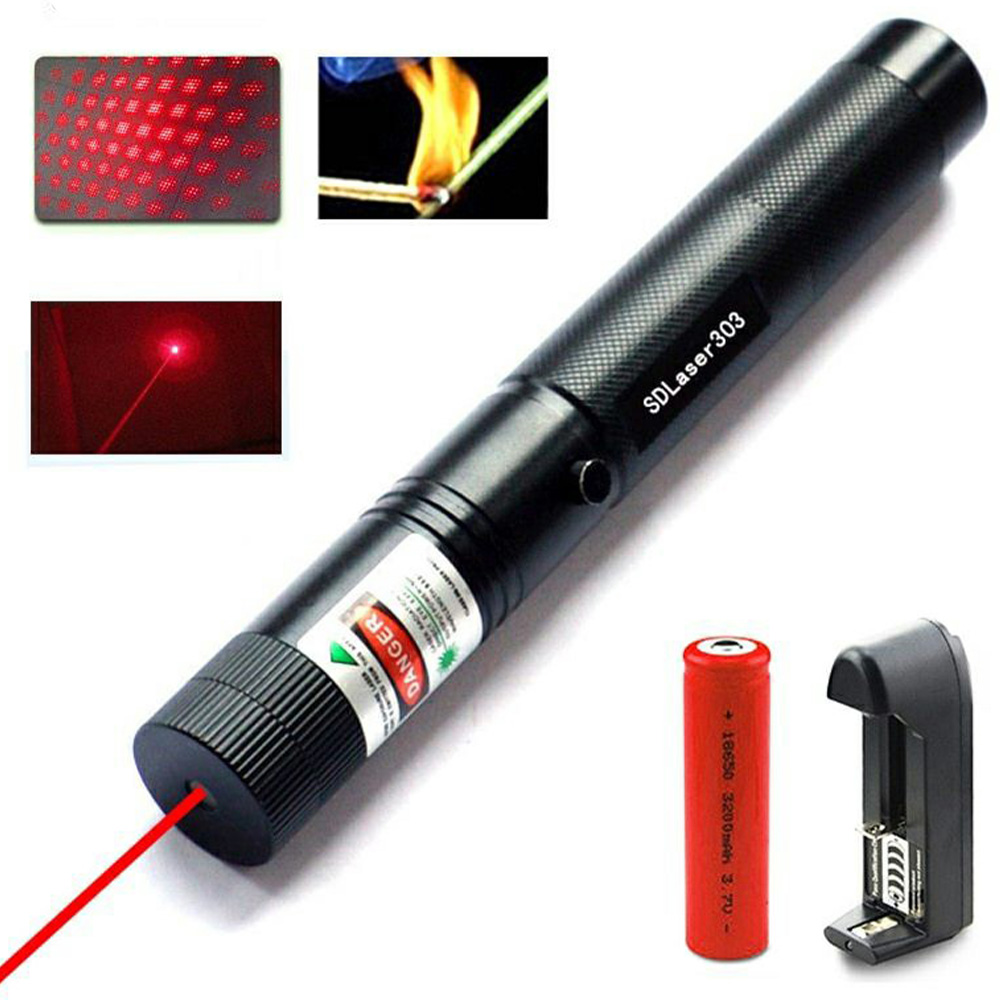 High Power Red Laser Pointer Rechargeable Strong Laser Light Pointer Pen (3)