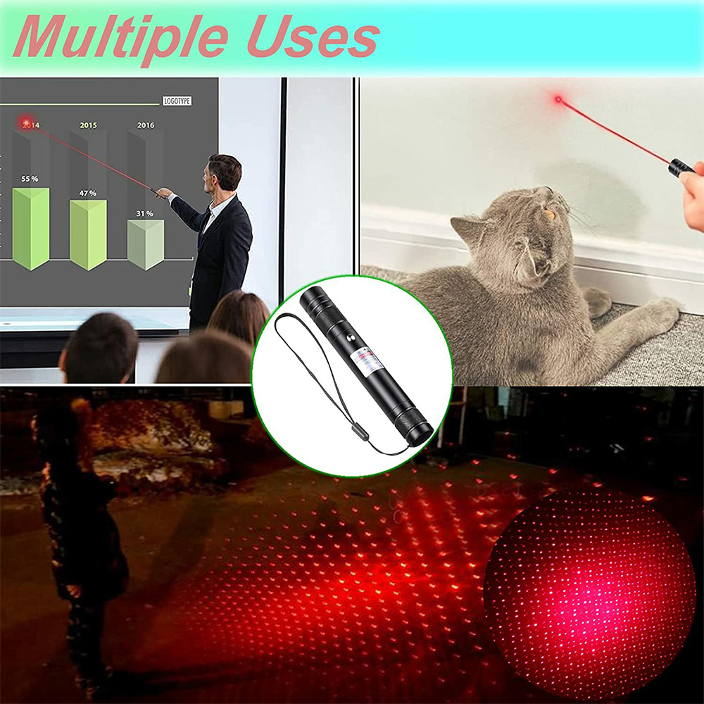 High Power Red Laser Pointer Rechargeable Strong Laser Light Pointer Pen (7)