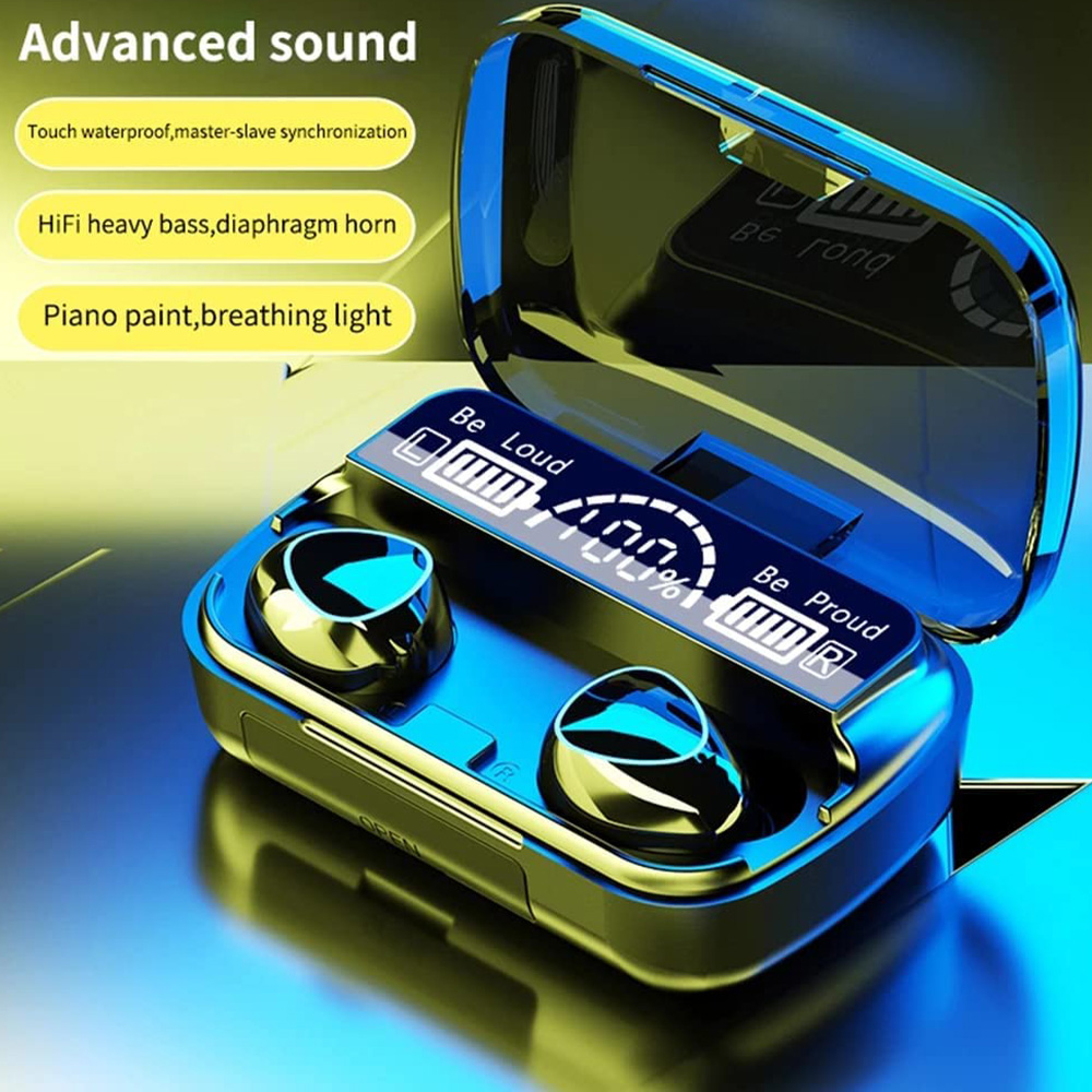 M10 TWS Wireless Earbuds Bluetooth 5.1 2200mAh Power Bank in Ear Earphones True Stereo Sports Premium Deep Bass Headsets Airdots (4)