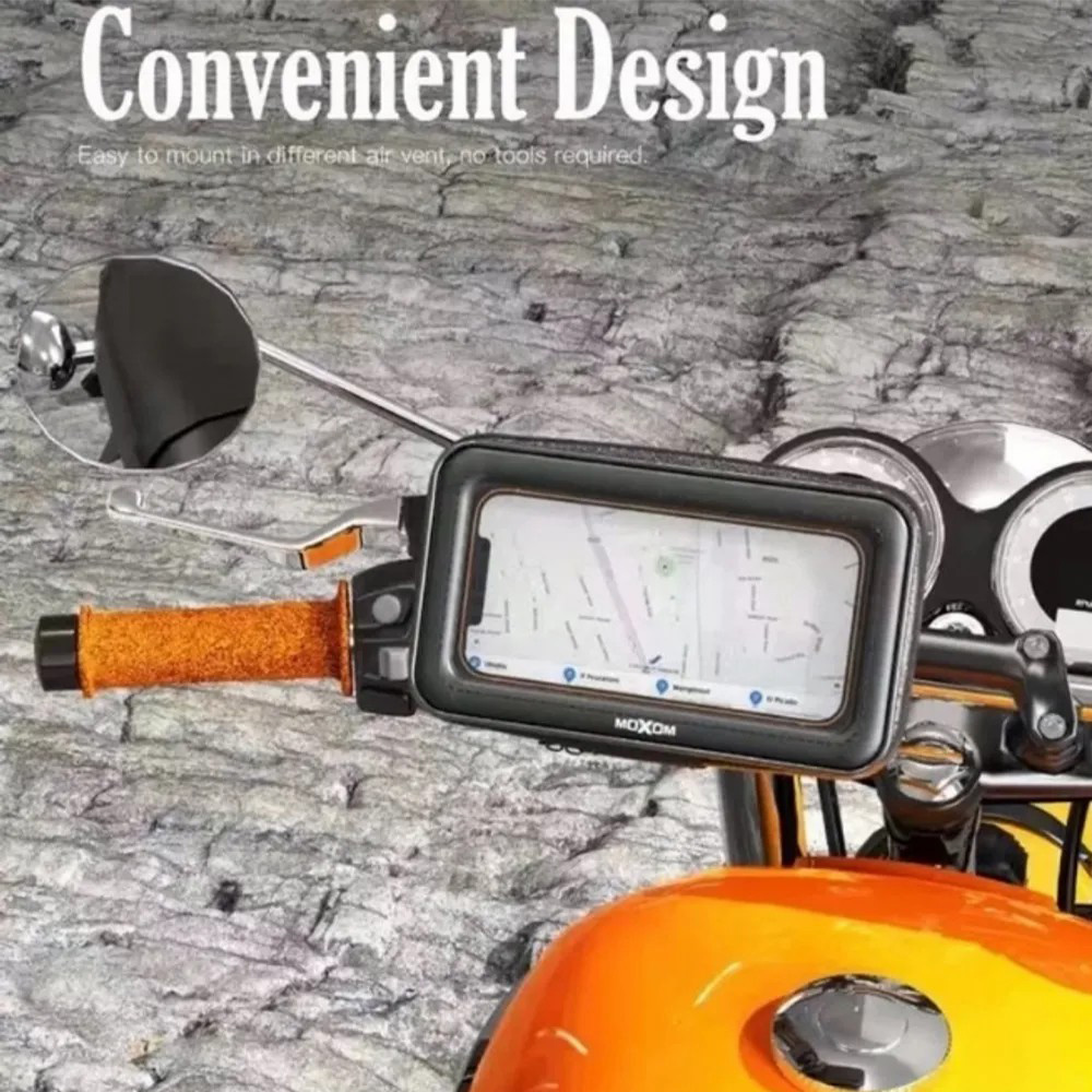 Moxom MX-VS41 Knight Motorcycle Phone Holder 360 Degree Waterproof, Sensitive Touch Screen Motorcycle Bike Mount (10)