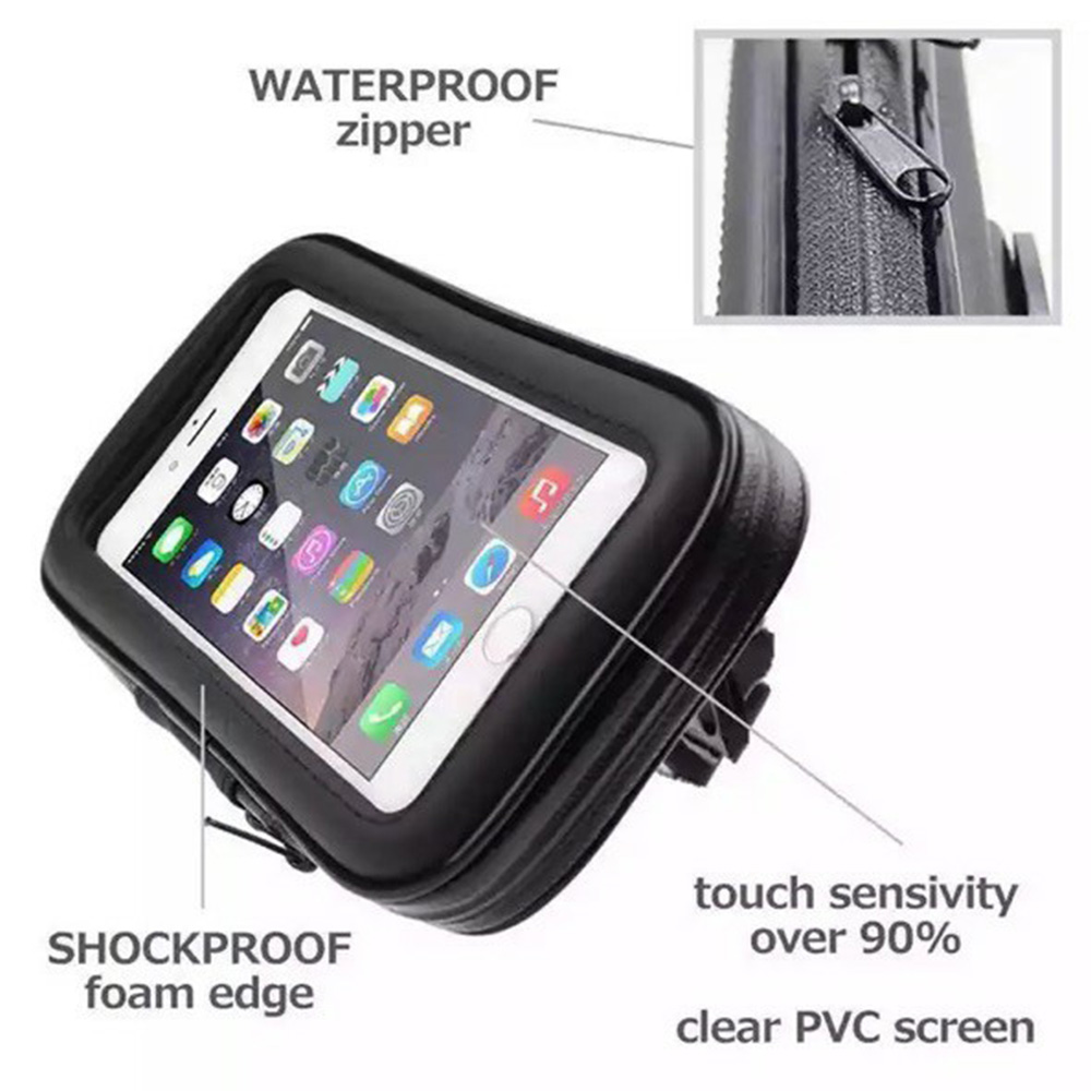 Moxom MX-VS41 Knight Motorcycle Phone Holder 360 Degree Waterproof, Sensitive Touch Screen Motorcycle Bike Mount (2)