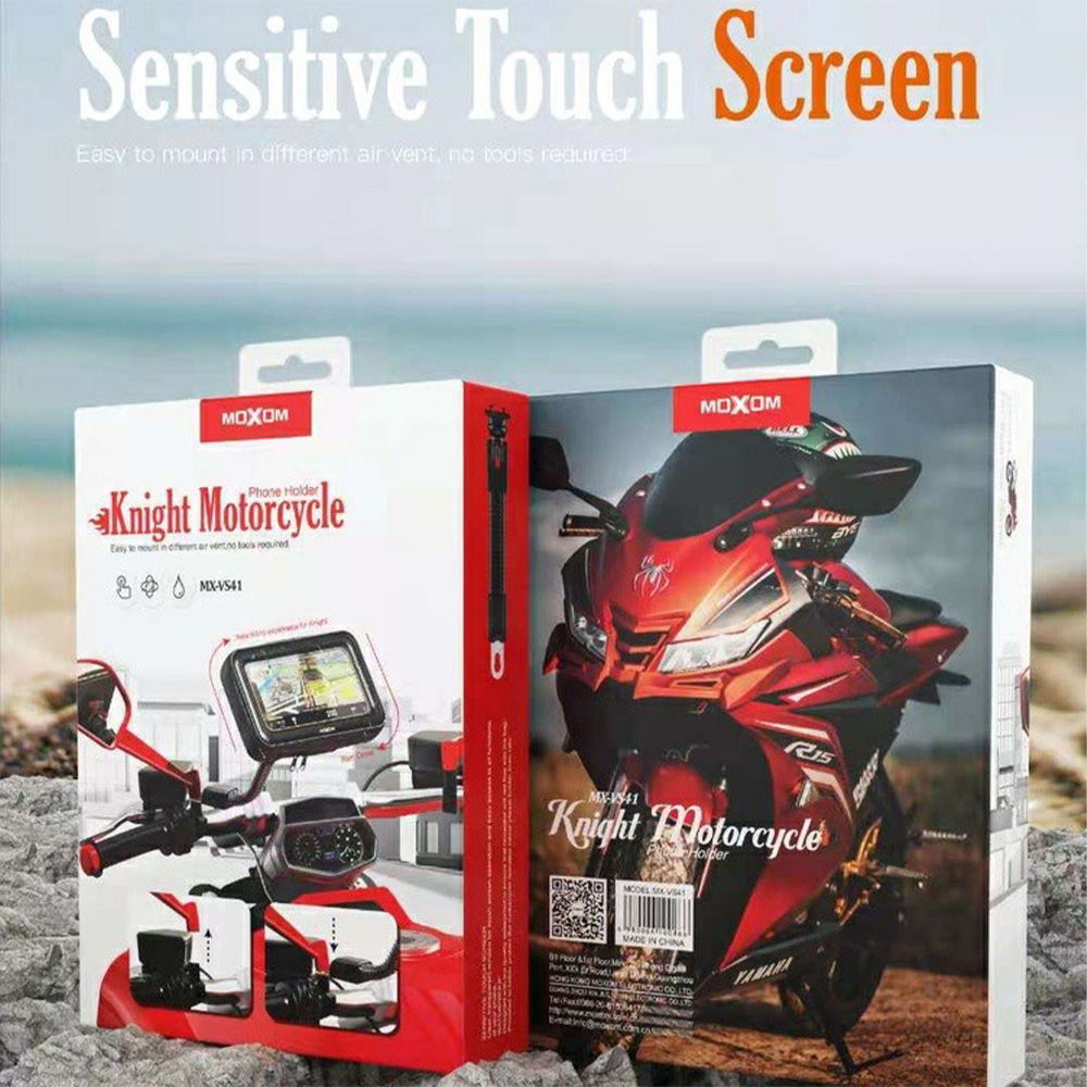 Moxom MX-VS41 Knight Motorcycle Phone Holder 360 Degree Waterproof, Sensitive Touch Screen Motorcycle Bike Mount (3)
