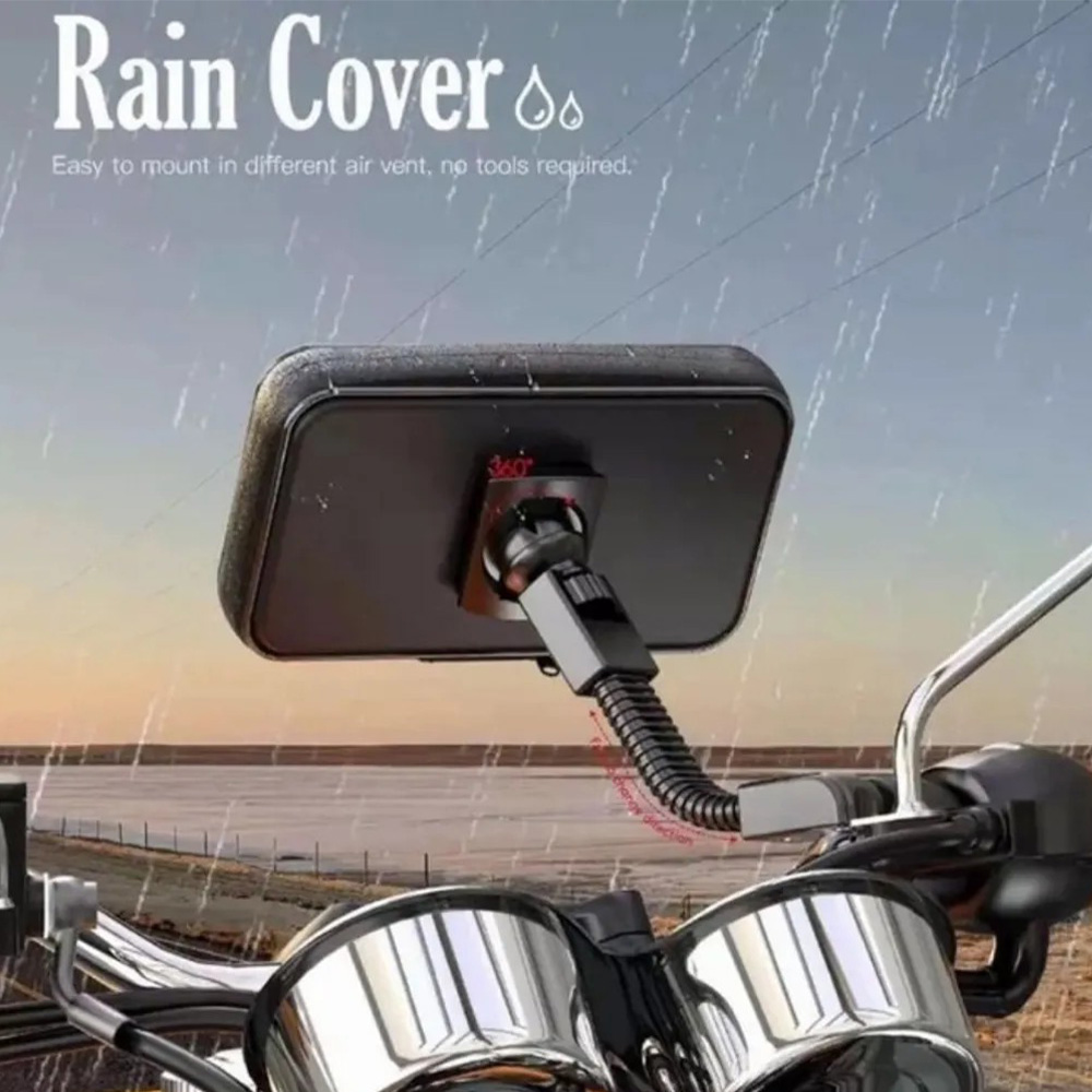 Moxom MX-VS41 Knight Motorcycle Phone Holder 360 Degree Waterproof, Sensitive Touch Screen Motorcycle Bike Mount (9)