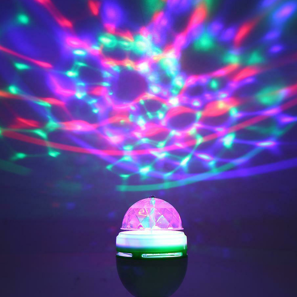 RGB Color Rotating Disco Bulb Multi Colour Light Projector LED Party Bulbs Colored Strobe Bulb (4)
