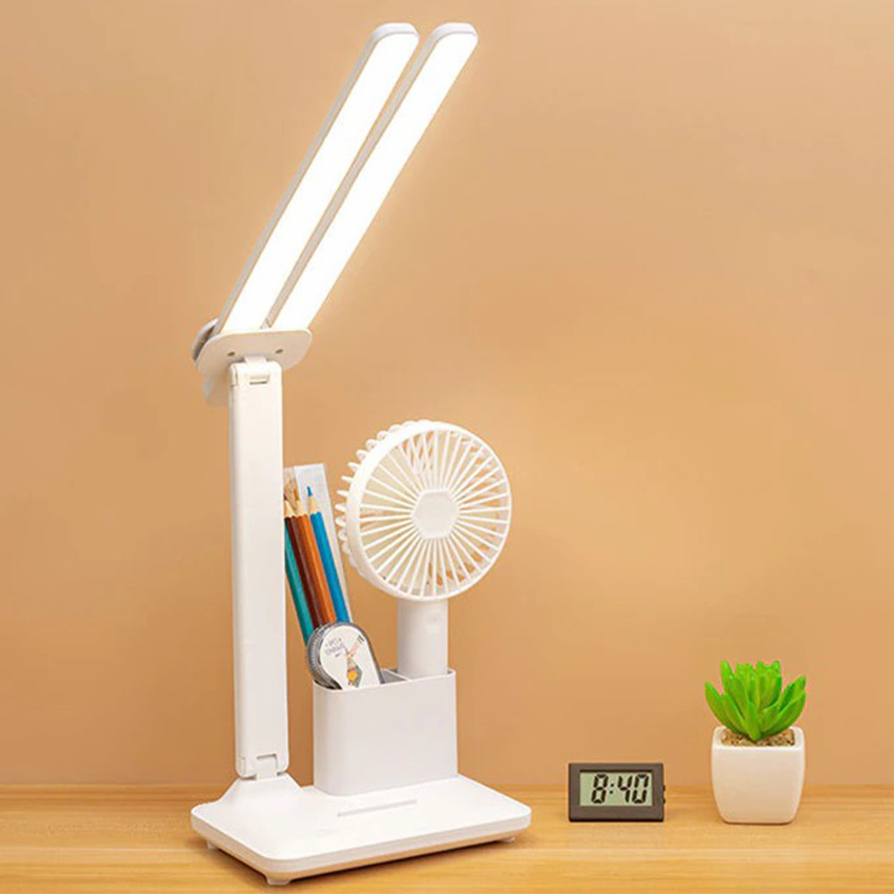 Rechargeable Foldable Double-head Led Desk Lamp 3 Levels Touch Dimmable Folding Eye Protection Desk Lamp (13)