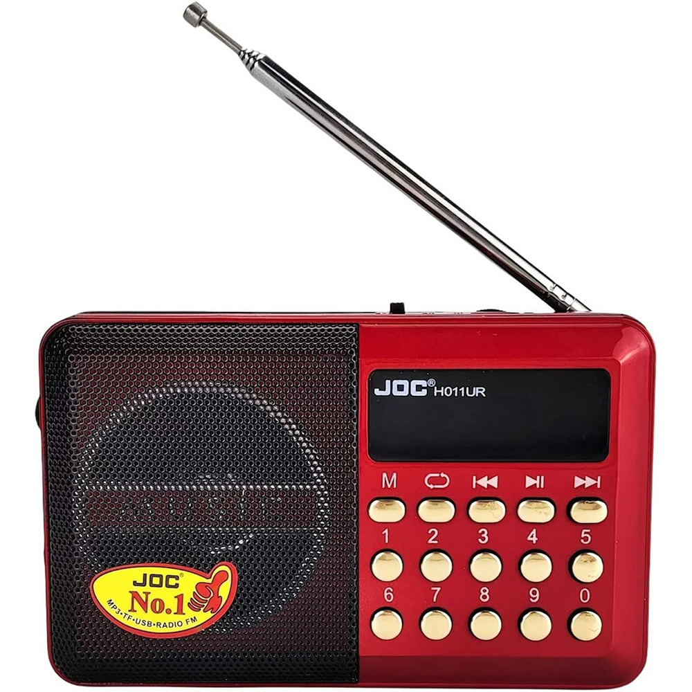 JOC H011UR Rechargeable FM Radio with USB and microSD Slot 3D Sound Excellent Signal (4)