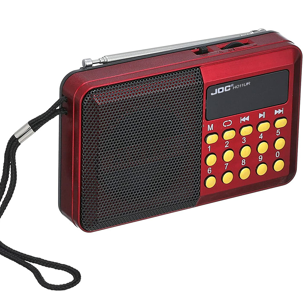 JOC H011UR Rechargeable FM Radio with USB and microSD Slot 3D Sound Excellent Signal (9)