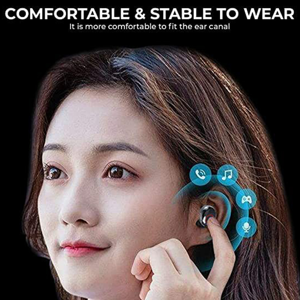 M90 PRO TWS Headset Wireless Earbuds with Power Bank Waterproof Built-in Mic Smart LED Display (2)