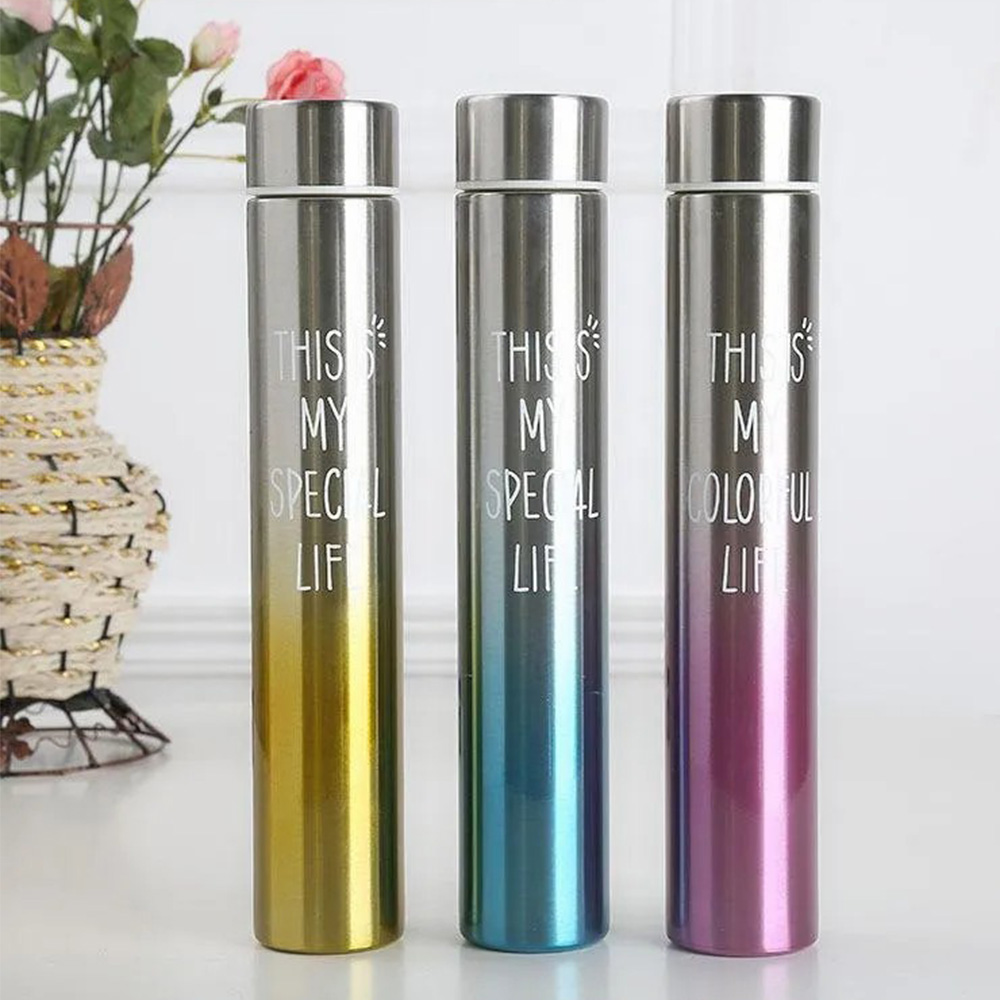 Slim Thin Stainless Steel Vacuum Insulated Thermos Water Bottle (10)