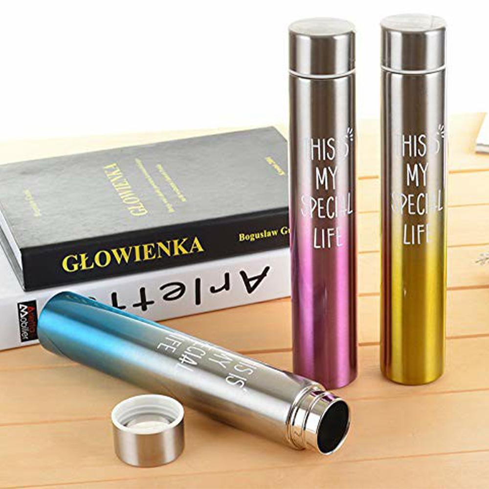 Slim Thin Stainless Steel Vacuum Insulated Thermos Water Bottle (7)