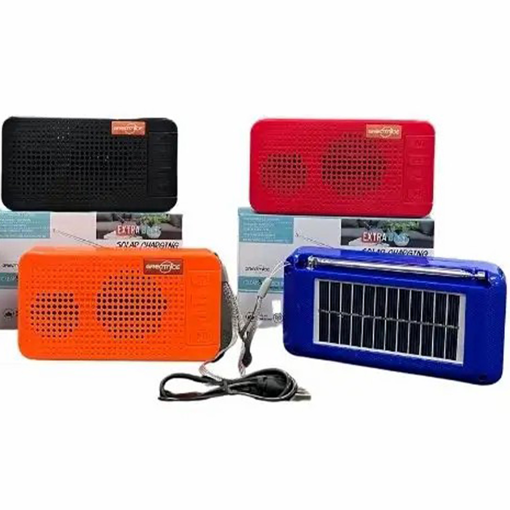 GTS-1602 Solar Rechargeable FM Radio with Bluetooth, USB, SD Card Supported (4)