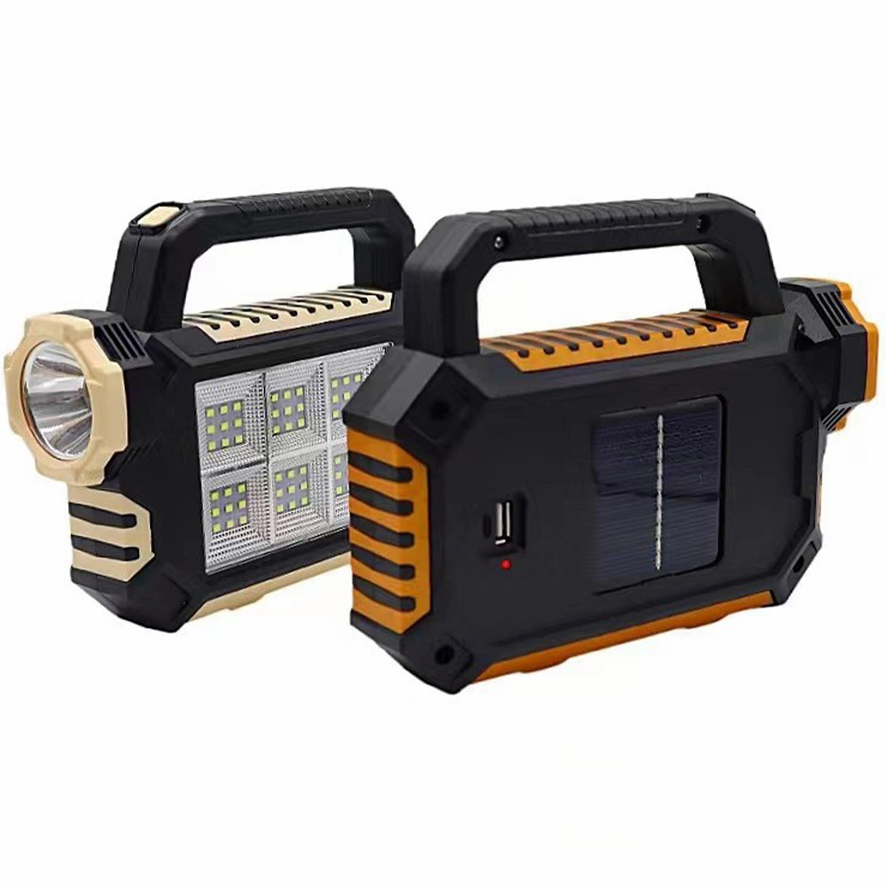 3Modes Solar and Rechargeable 7 LED Torch with 54 LED COB Light & 3 Lights Flasher with Power Bank Phone Charger (11)