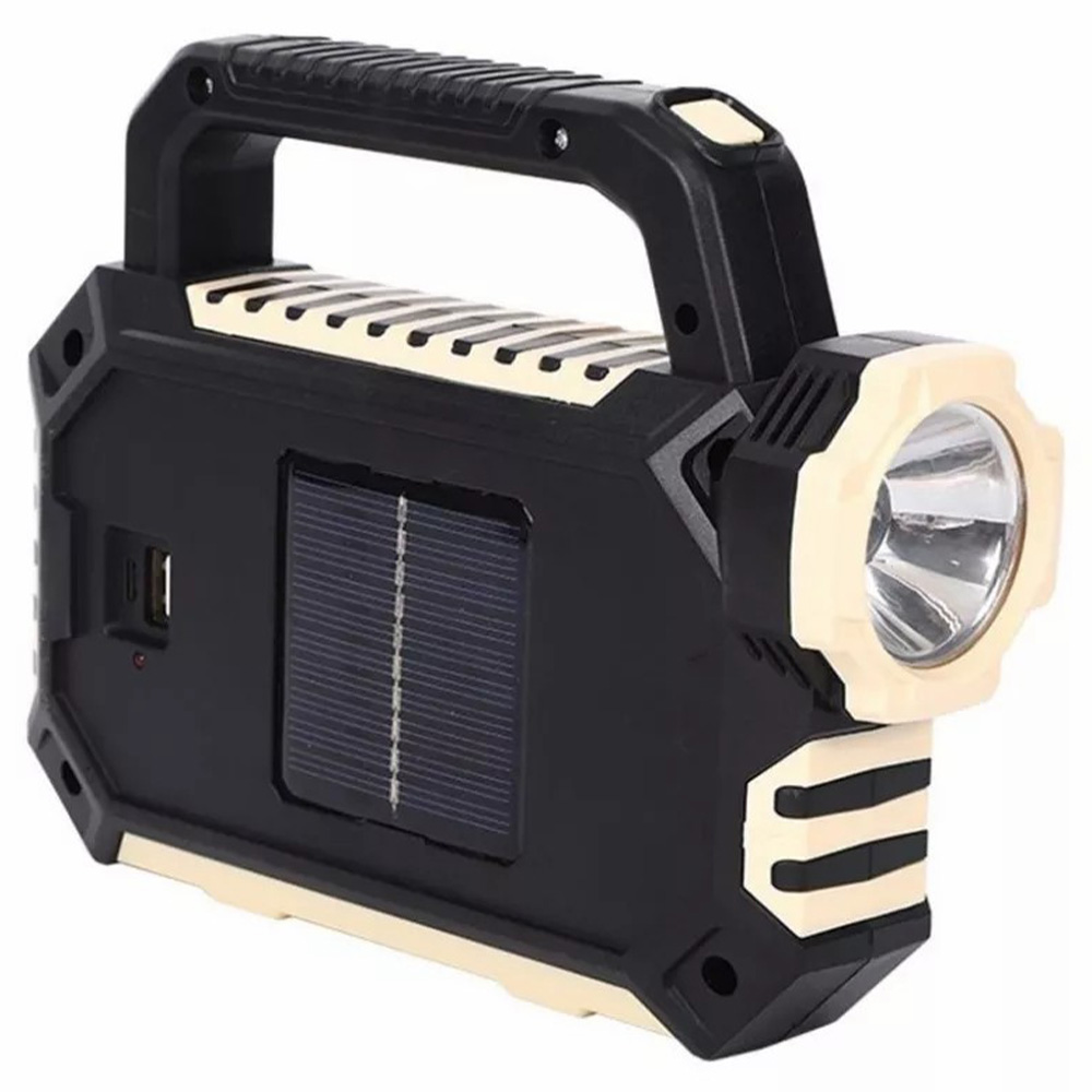 3Modes Solar and Rechargeable 7 LED Torch with 54 LED COB Light & 3 Lights Flasher with Power Bank Phone Charger (20)