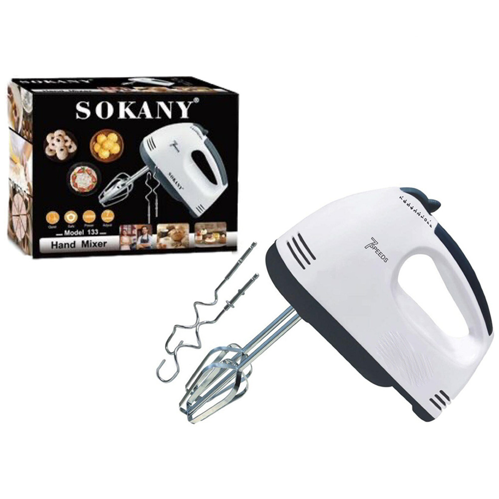7 Speed Lightweight Sokany SK-133 Hand Mixer 180w Egg Beater (14)