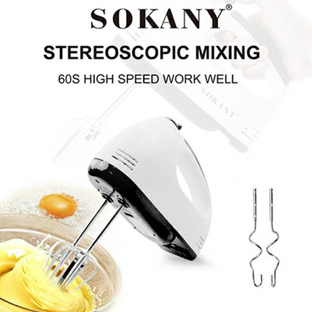 7 Speed Lightweight Sokany SK-133 Hand Mixer 180w Egg Beater (13)