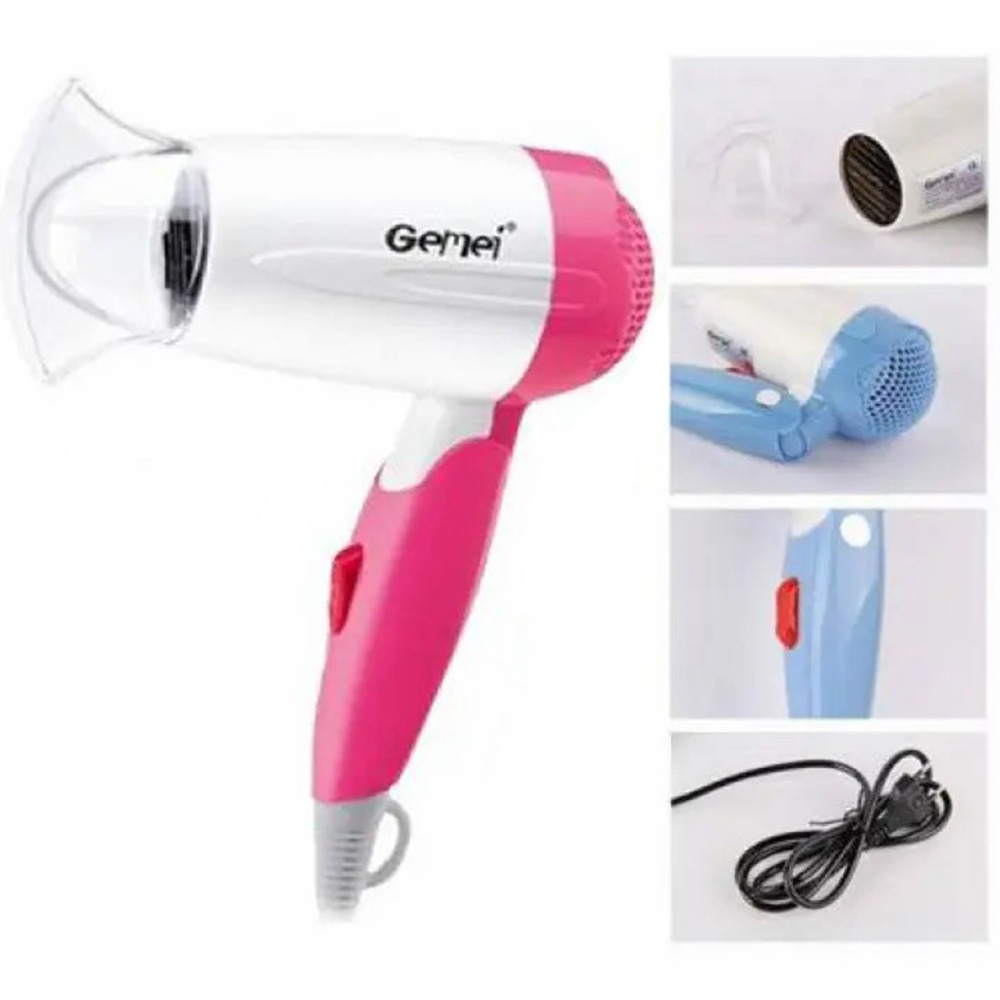 Gemei GM-1709 Professional Hair Dryer Foldable Hair Dryer 1000w (3)
