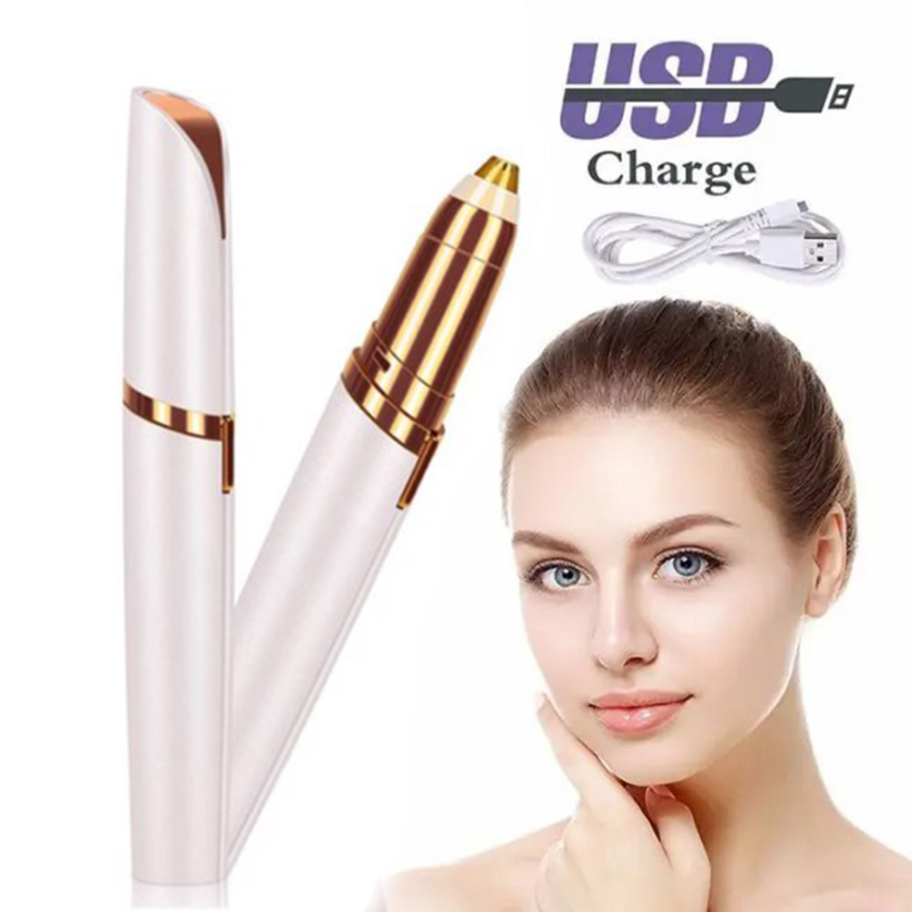 USB Rechargeable Flawless or Flawlbss Painless Eye Brow Remover Hair Remover Trimmer (1)