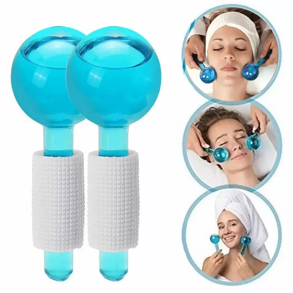2pcs Face Neck Eye Massager Crystal Face Ice Roller Ball Massagers Glass Ball Ice Globes Skin Care Roller (13)