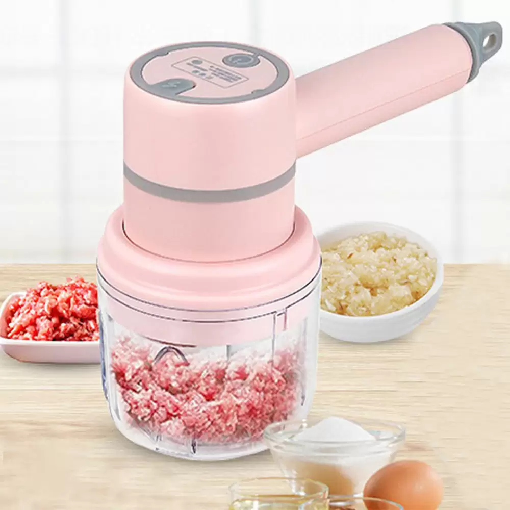 3 Speeds 3 in 1 Wireless Portable Multi-Function Cooking Machine Electric Food Mixer Hand Blender Egg Beater Baking Hand Mixer