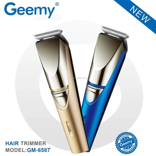 Professional Rechargeable Geemy GM-6587 Hair Trimmer with Stainless Steel Blade (9)