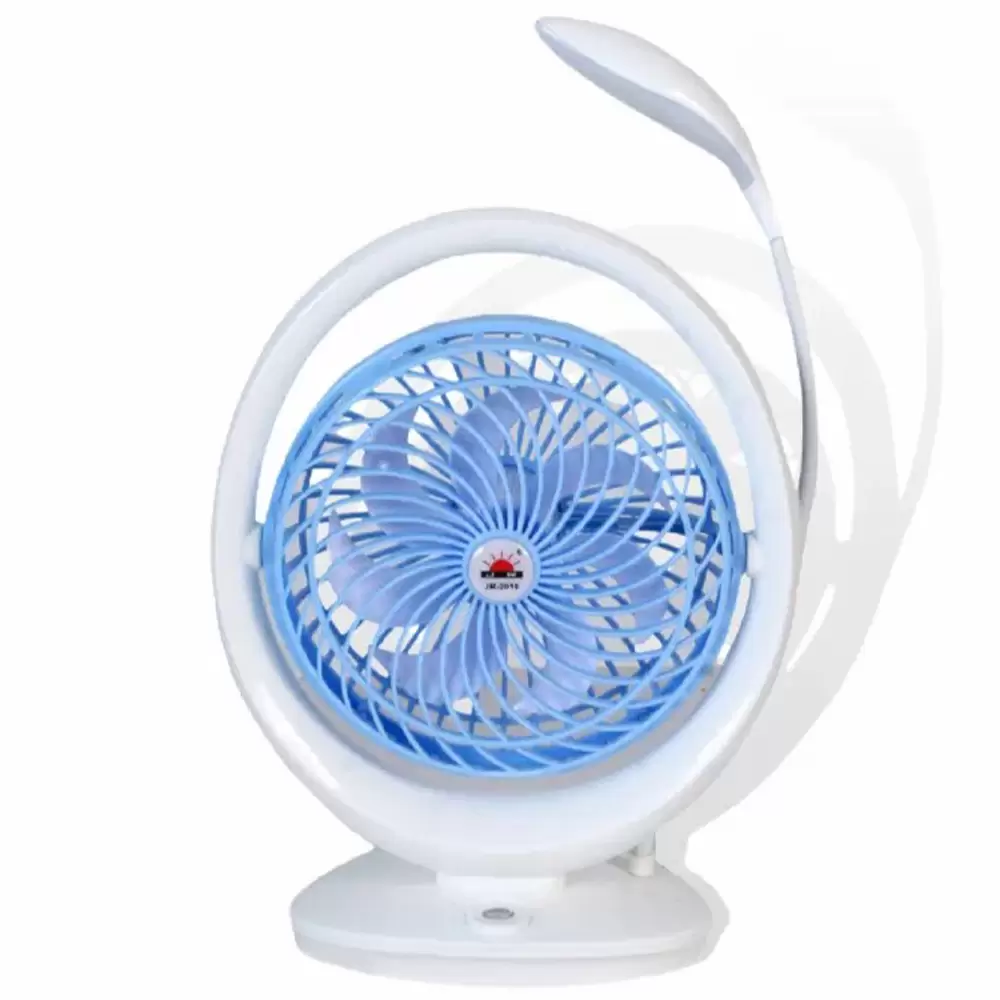 Rechargeable 7 Inch Table Fan with 21 LED Light JR-2018 AC and DC Fan with Light (1)