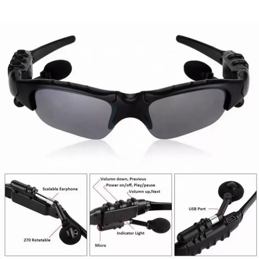 Smart Bluetooth Sunglasses Wireless Earphone Polarized Glasses with Microphone (12)